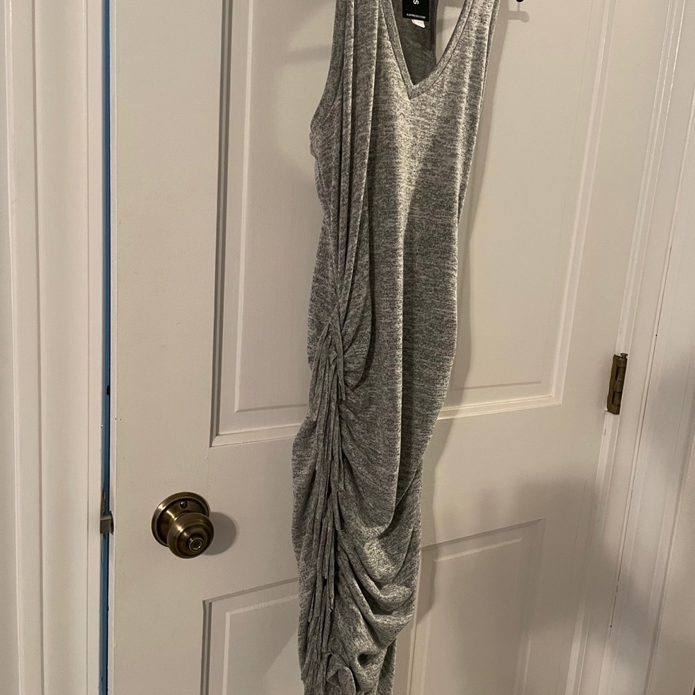 Gray fringe dress - Picture 4 of 5